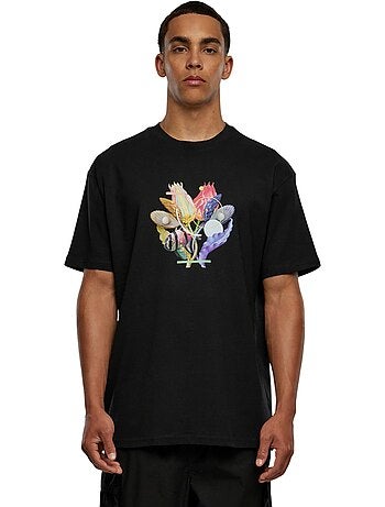 T-shirt motif/style corail - mister tee