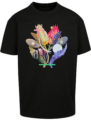 T-shirt motif/style corail - mister tee