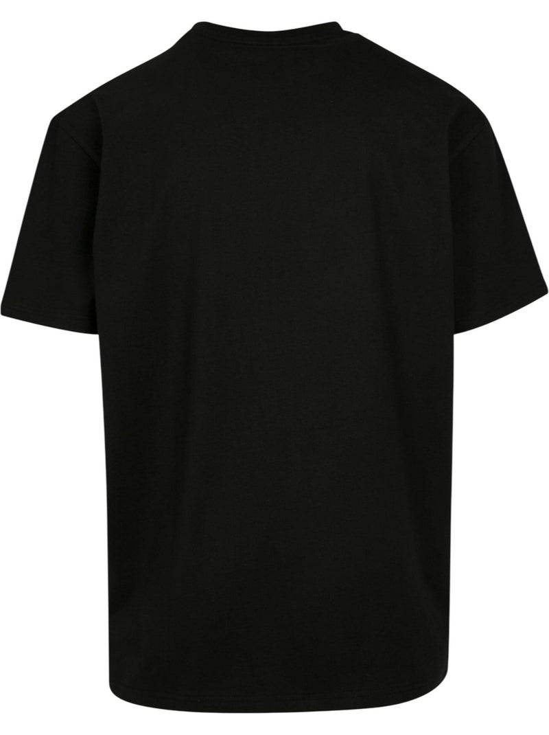 T-shirt motif/style corail - mister tee Noir - Kiabi