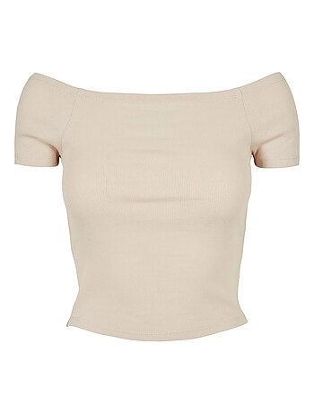 T-shirt motif/style côtelé - urban classics