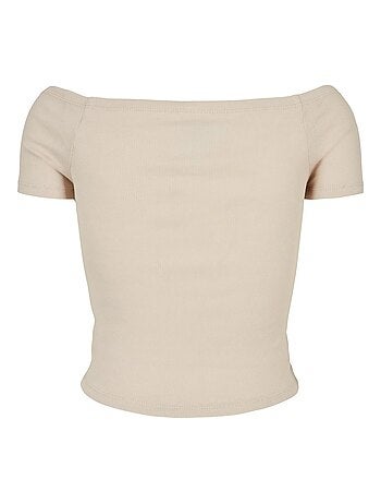 T-shirt motif/style côtelé - urban classics