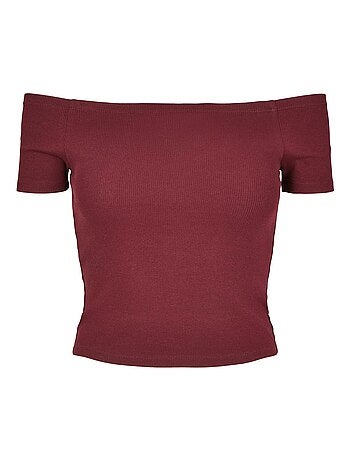 T-shirt motif/style côtelé - urban classics