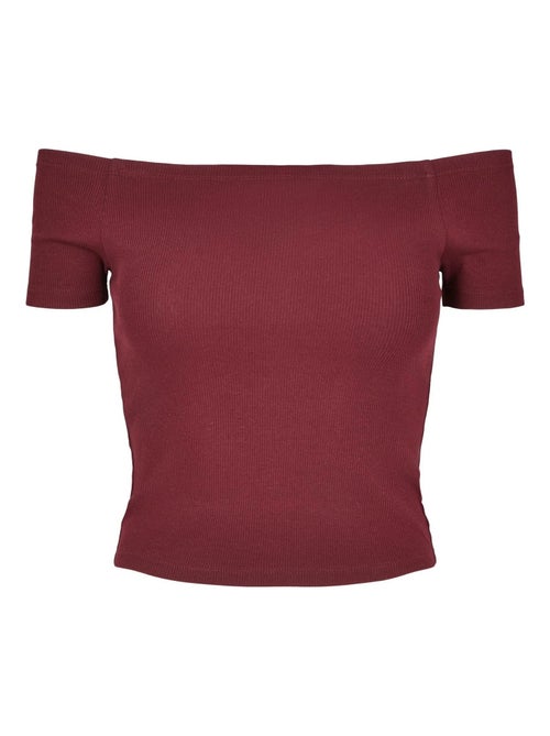 T-shirt motif/style côtelé - urban classics - Kiabi