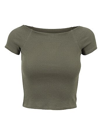 T-shirt motif/style côtelé - urban classics