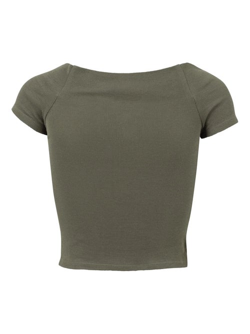 T-shirt motif/style côtelé - urban classics - Kiabi