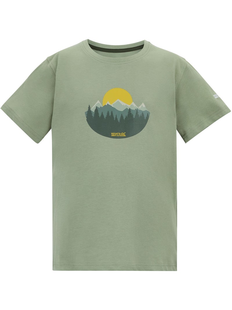 T-shirt motif/style coucher de soleil bosley - regatta Vert sapin - Kiabi