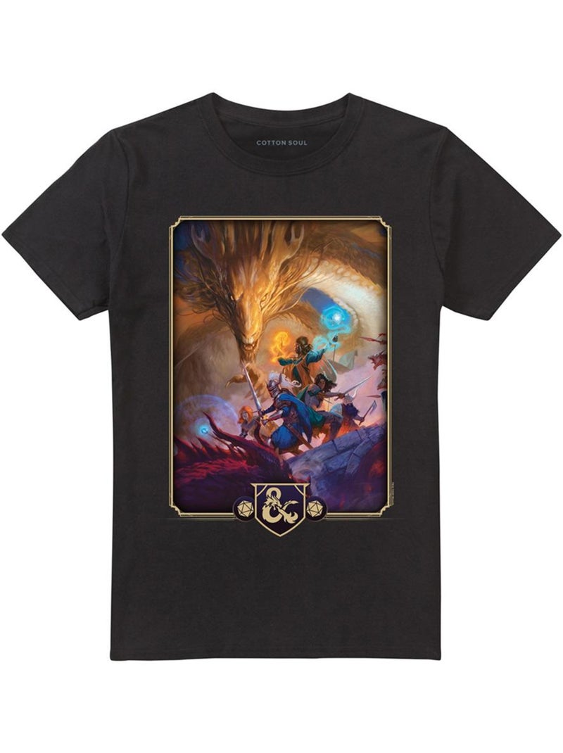 T-shirt motif/style couverture du manuel pour joueur - donjons et dragons Noir - Kiabi