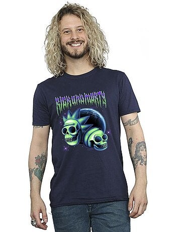 T-shirt motif/style crâne - rick et morty