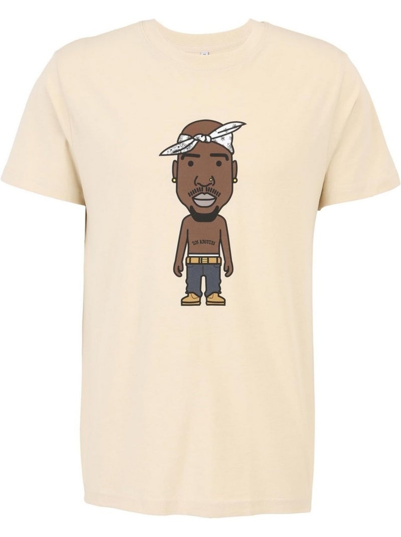 T-shirt motif/style croquis la - mister tee Beige - Kiabi