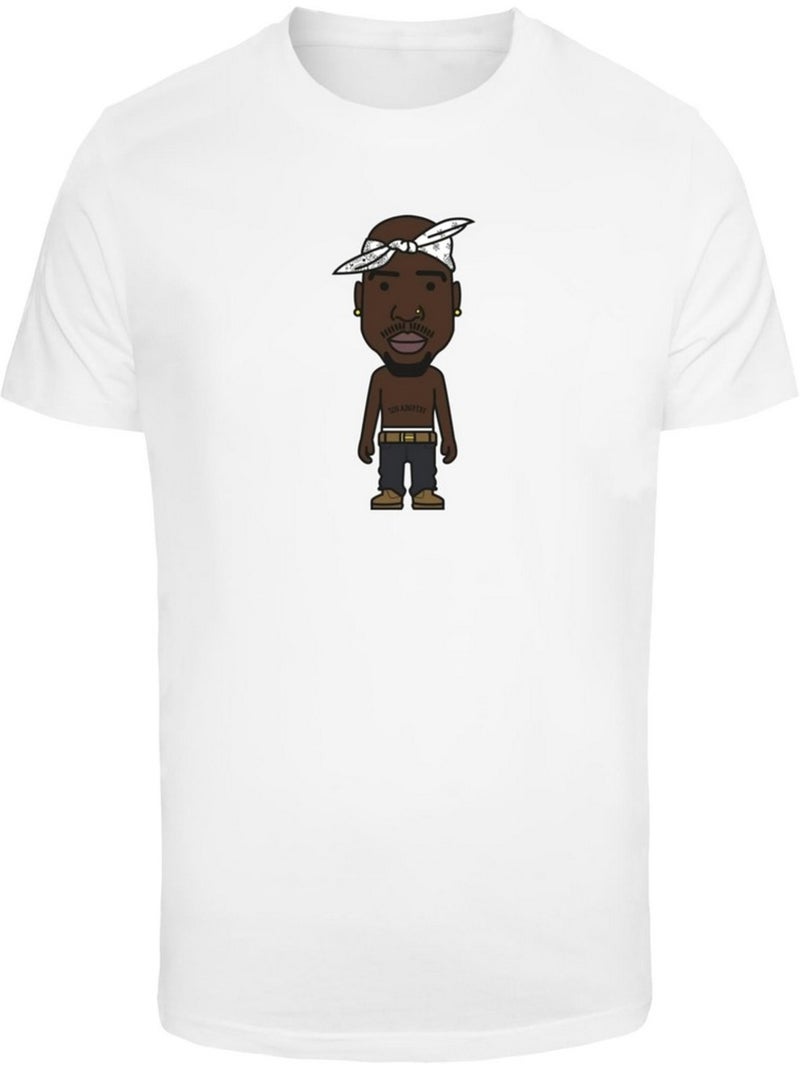 T-shirt motif/style croquis la - mister tee Blanc - Kiabi