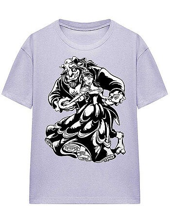 T-shirt motif/style danse - la belle et la bête