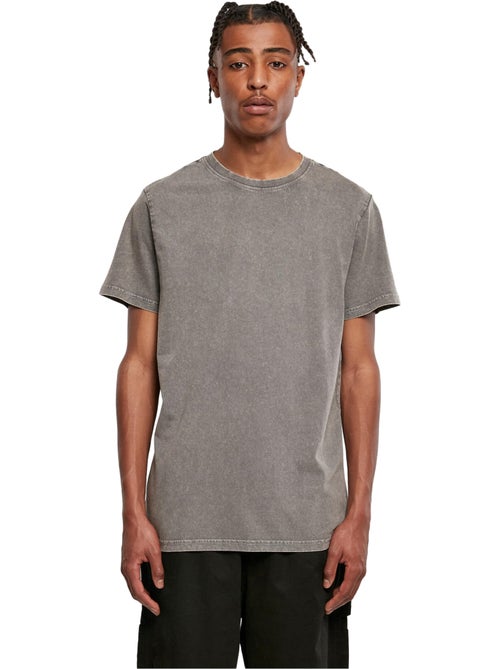 T-shirt motif/style délavé à l'acide - build your brand - Kiabi