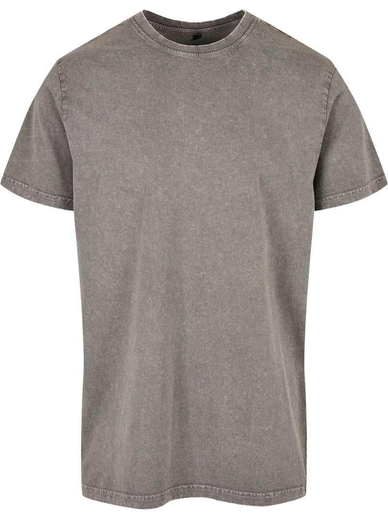 T-shirt motif/style délavé à l'acide - build your brand Gris Gris anthracite - Kiabi