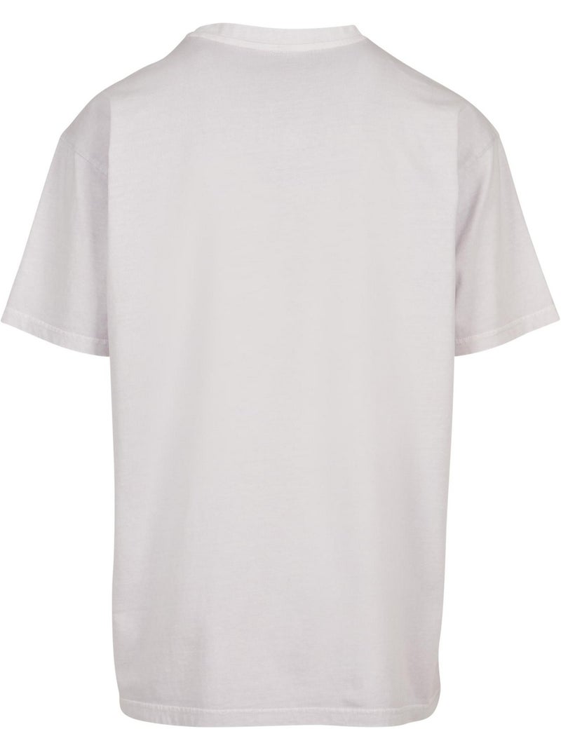 T-shirt motif/style délavé à l'acide - build your brand Mauve lilas - Kiabi