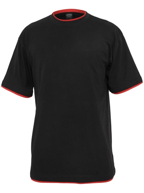 T-shirt motif/style détail contrasté - urban classics - Kiabi T-shirt motif/style détail contrasté - urban classics - Kiabi
