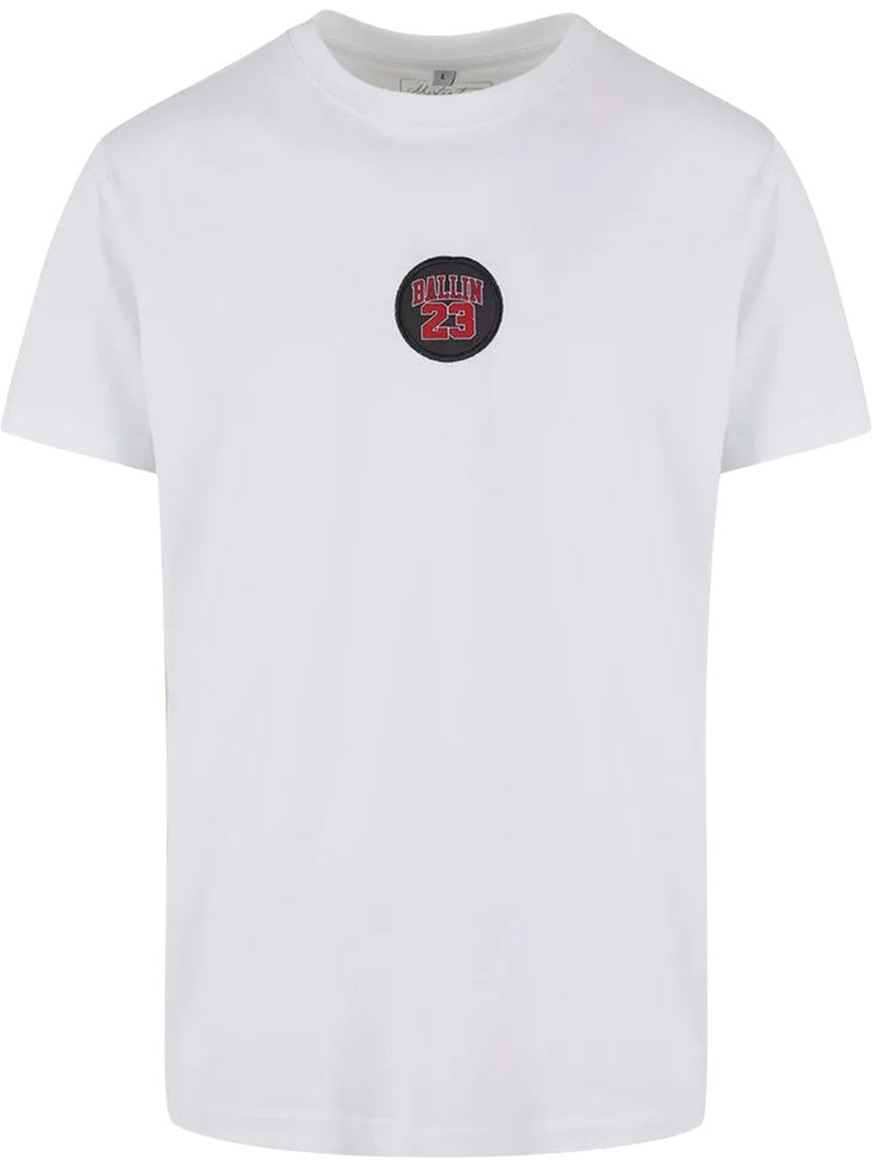 T-shirt motif/style écusson ballin - mister tee Blanc - Kiabi