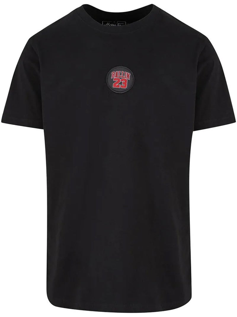 T-shirt motif/style écusson ballin - mister tee Noir - Kiabi