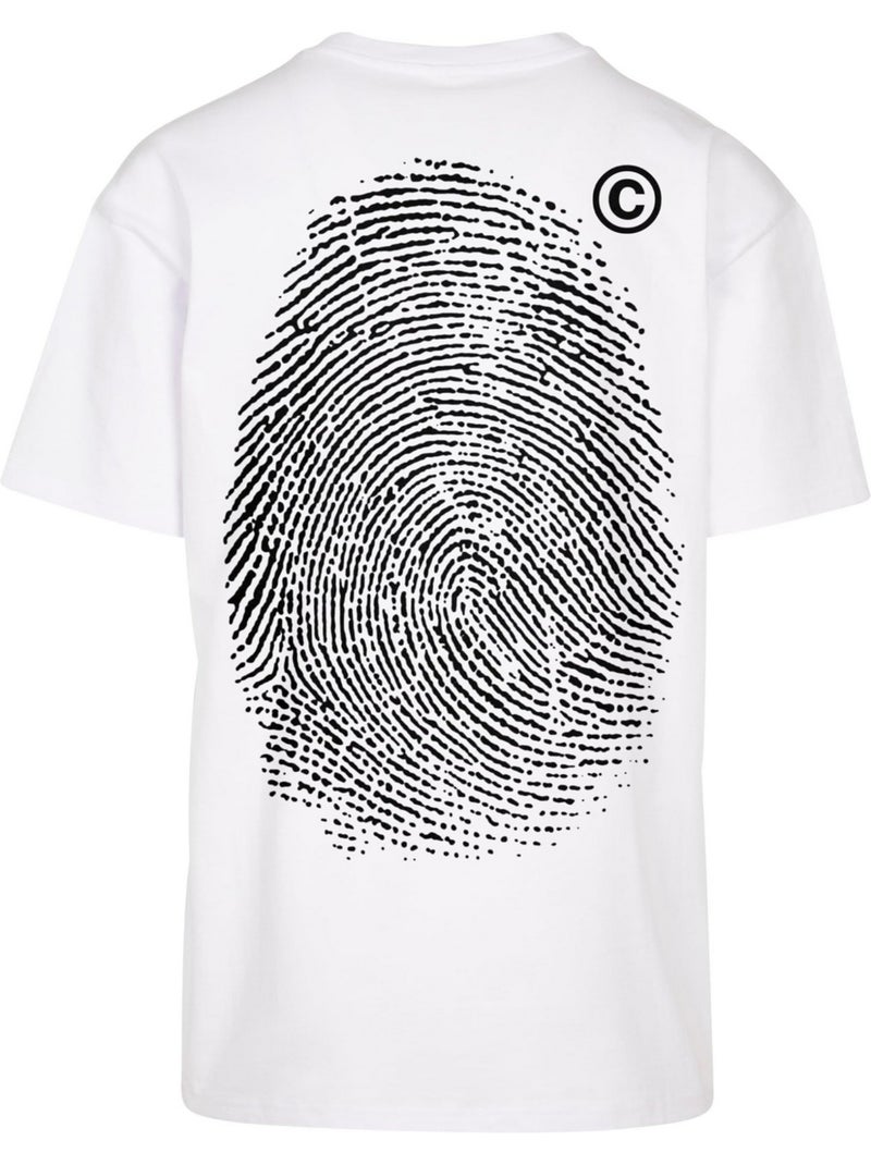T-shirt motif/style empreinte de doigt - mister tee Blanc - Kiabi