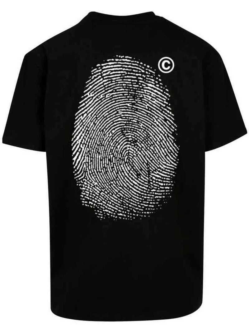 T-shirt motif/style empreinte de doigt - mister tee Noir - Kiabi