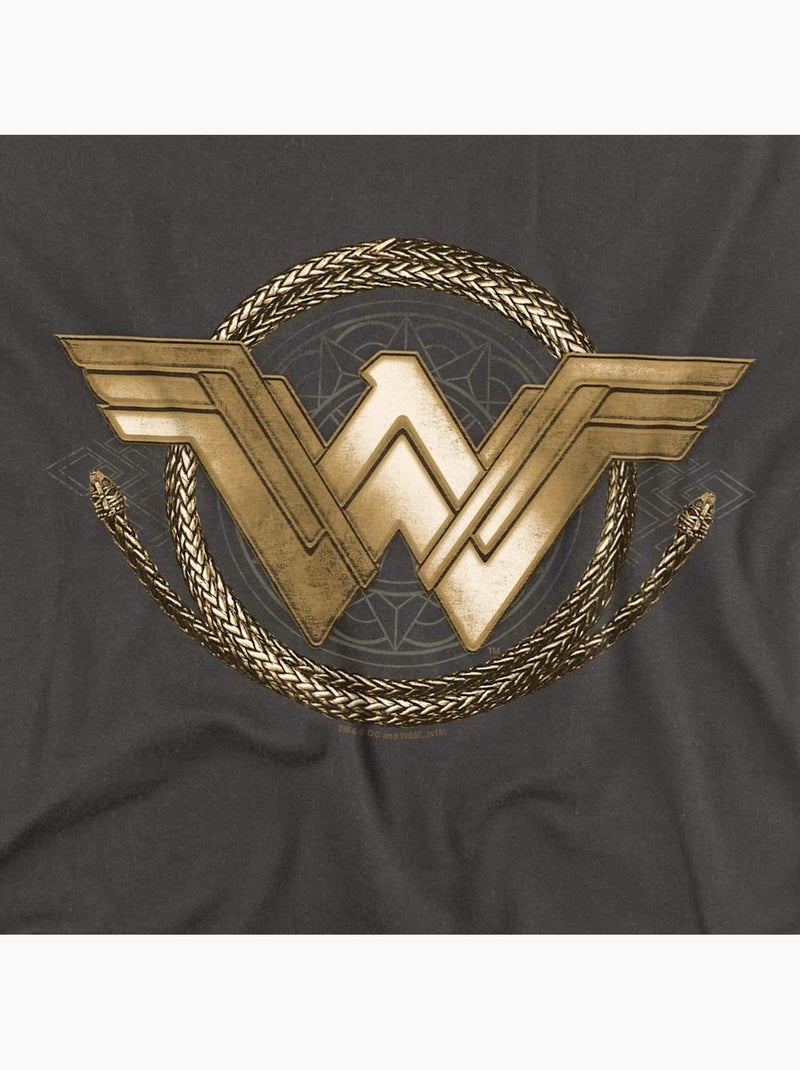 T-shirt motif/style film - wonder woman Gris Gris anthracite - Kiabi