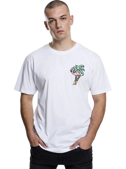 T-shirt motif/style flamant rose - mister tee - Kiabi