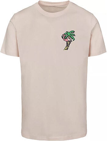 T-shirt motif/style flamant rose - mister tee