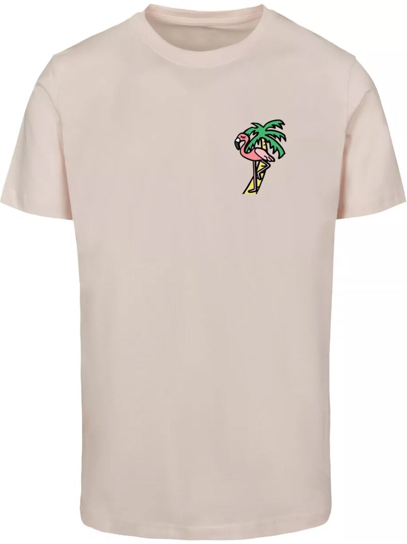 T-shirt motif/style flamant rose - mister tee Rose pâle - Kiabi