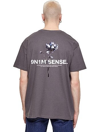 T-shirt motif/style fleur - 9n1m sense