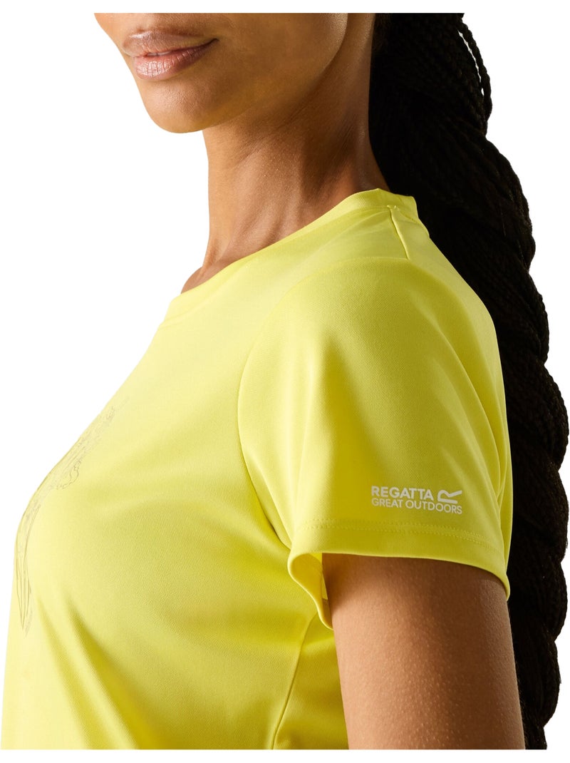 T-shirt motif/style fleurs fingal - regatta Jaune pâle - Kiabi
