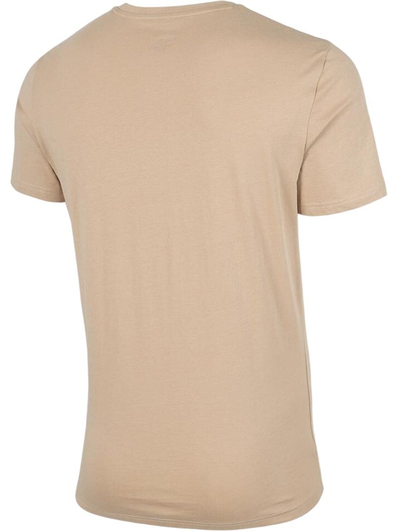 T-shirt motif/style globe - 4f Beige - Kiabi