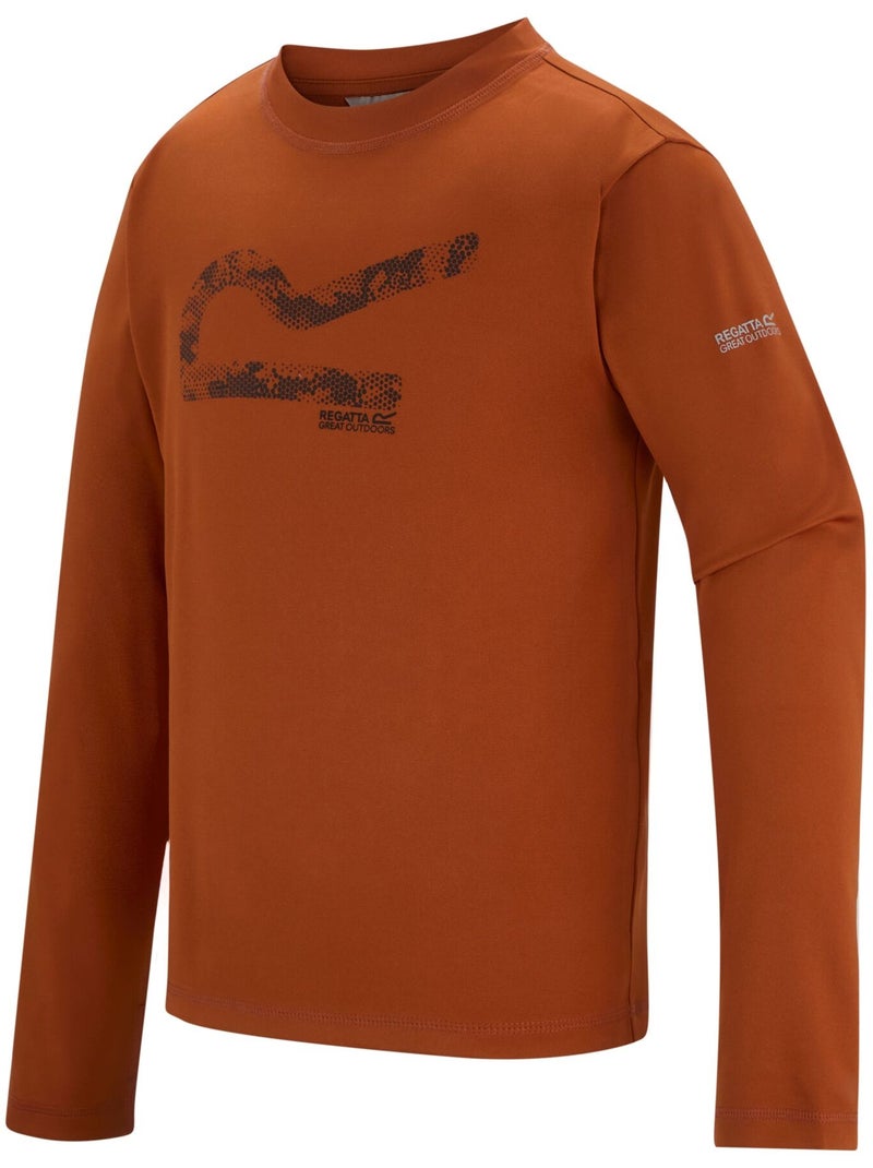 T-shirt motif/style gros logo alvarado - regatta Rouge cerise - Kiabi