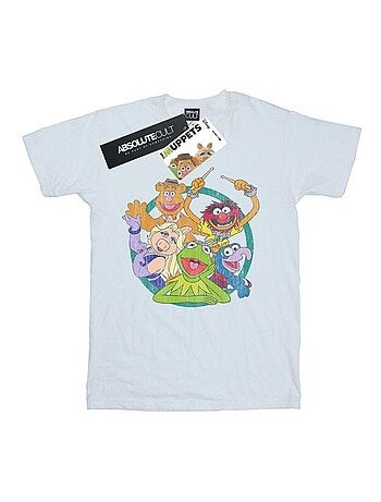 T-shirt motif/style groupe et cercle muppet - disney