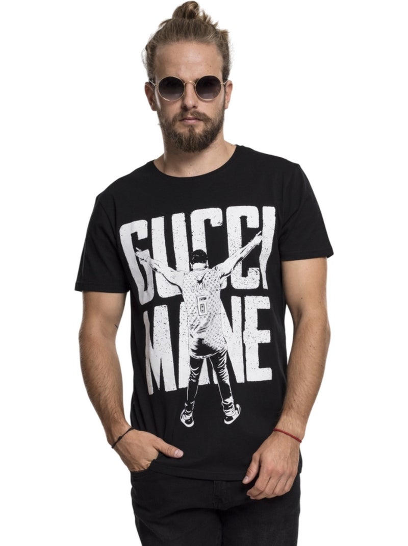 T-shirt motif/style gucci mane guwop stance - merchcode Noir - Kiabi