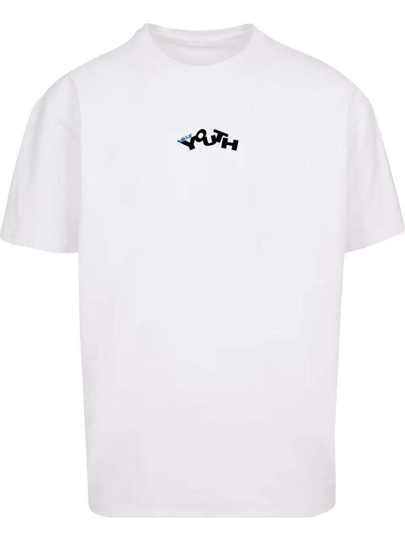 T-shirt motif/style imprimé au dos - lost youth Blanc - Kiabi