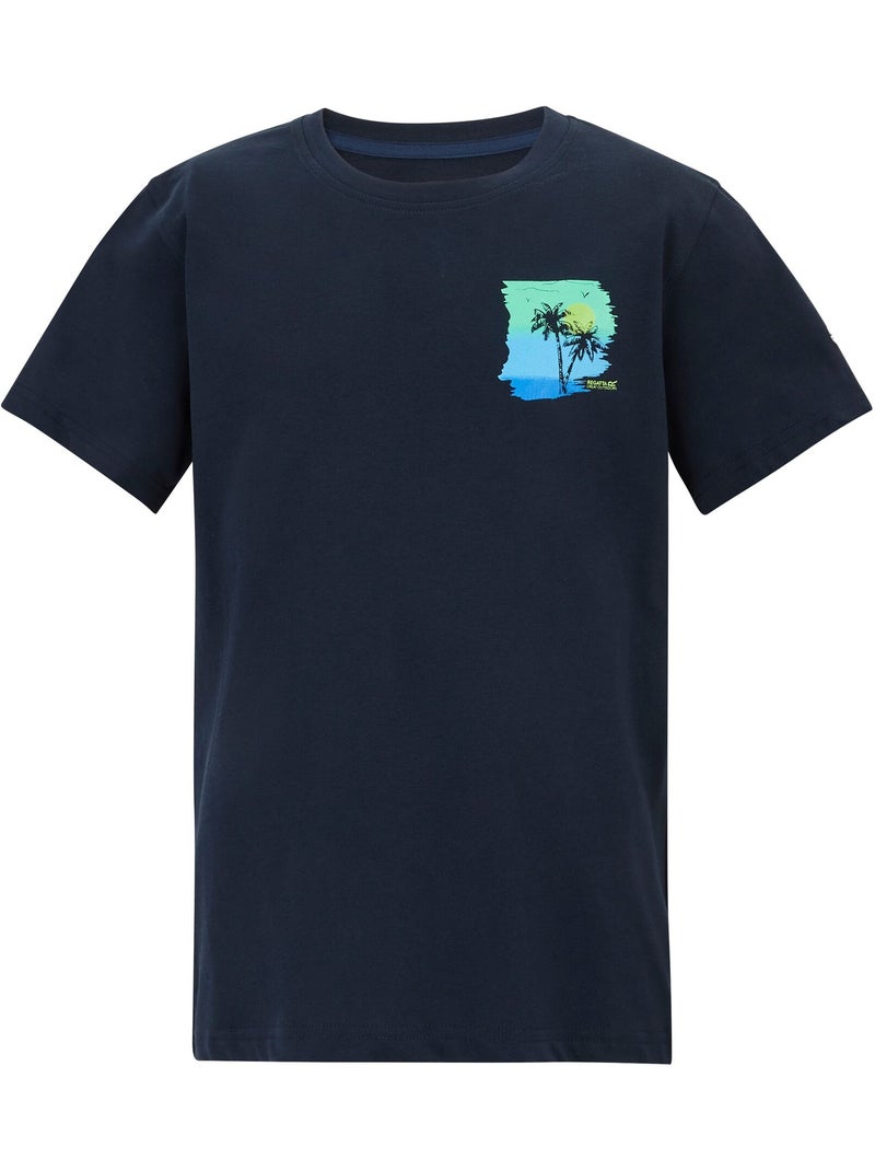 T-shirt motif/style imprimé au dos bosley - regatta Bleu marine - Kiabi
