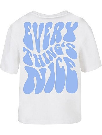 T-shirt motif/style imprimé au dos everything's nice vol - miss tee
