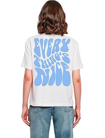 T-shirt motif/style imprimé au dos everything's nice vol - miss tee