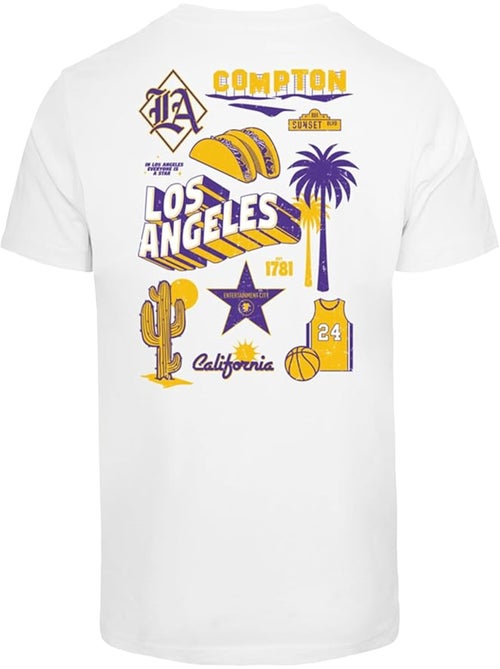 T-shirt motif/style imprimé au dos los angeles city - mister tee - Kiabi