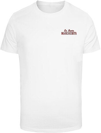 T-shirt motif/style imprimé au dos pizza lovers club - mister tee