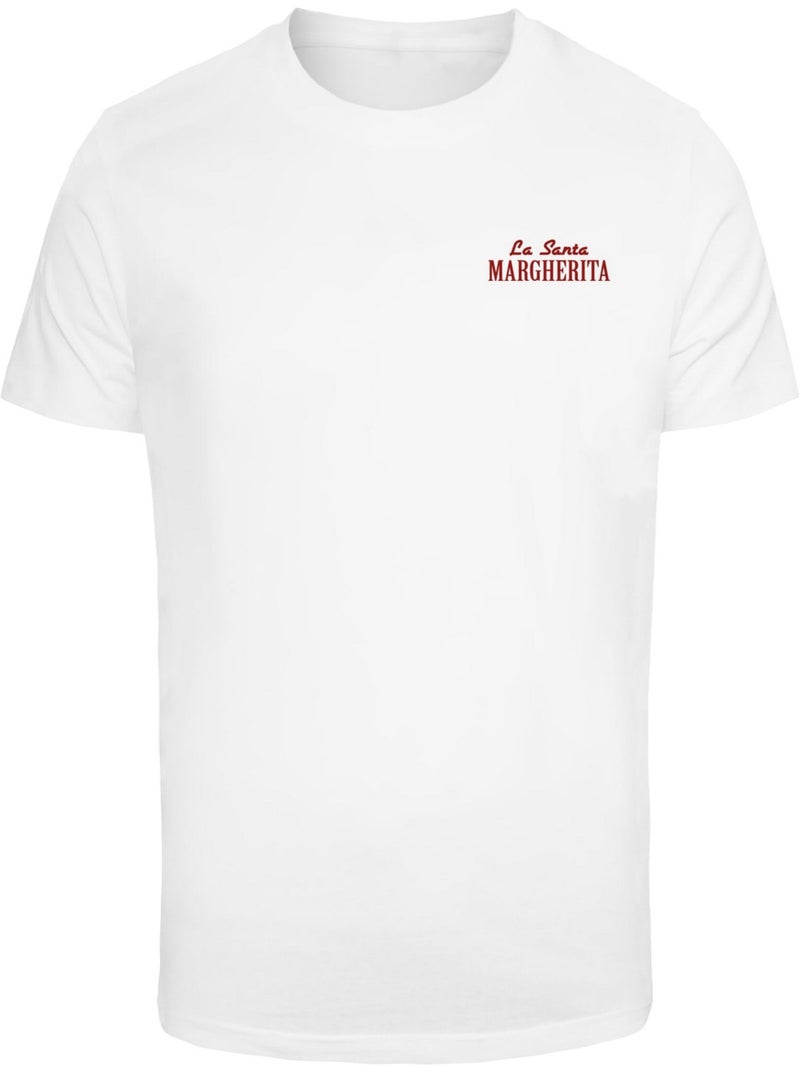 T-shirt motif/style imprimé au dos pizza lovers club - mister tee Blanc - Kiabi