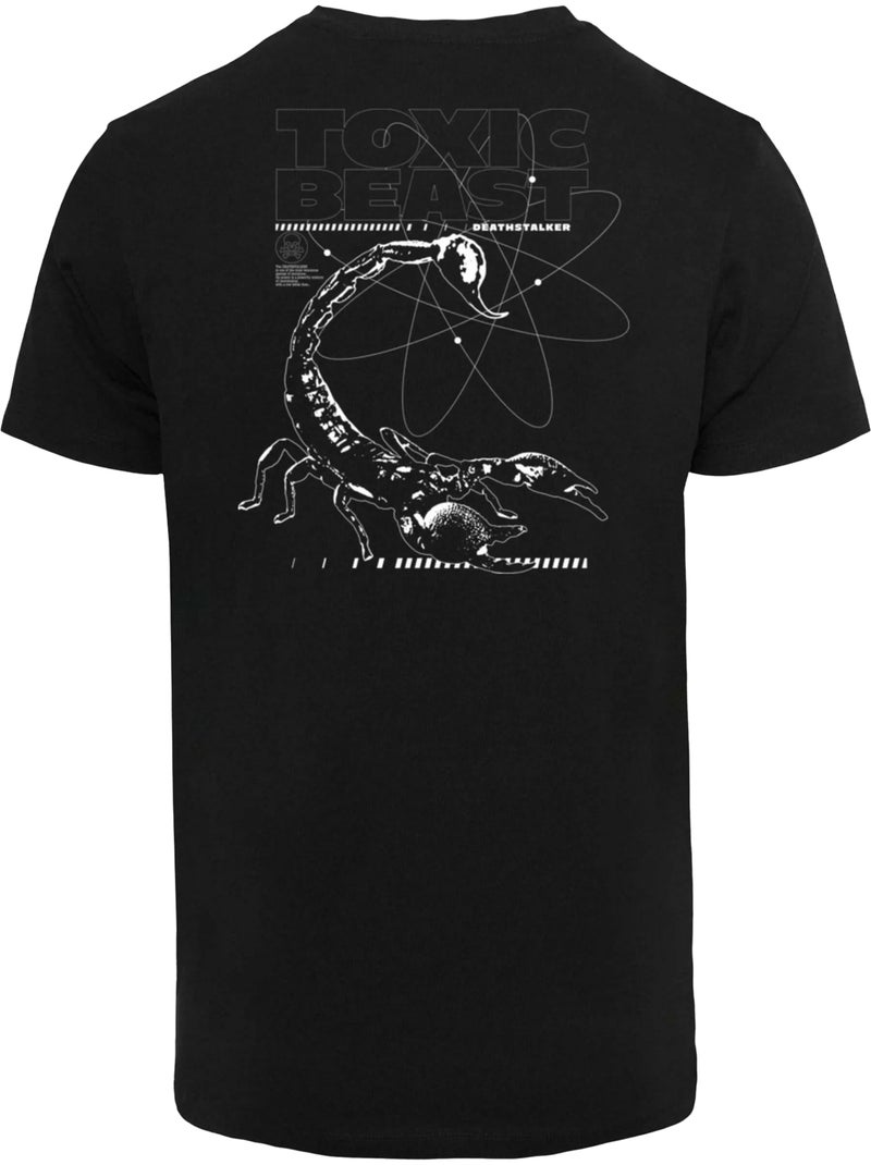 T-shirt motif/style imprimé au dos toxic beast - mister tee Noir - Kiabi