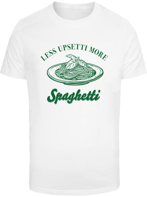 T-shirt motif/style imprimé au dos upsetti spaghetti - mister tee - Kiabi
