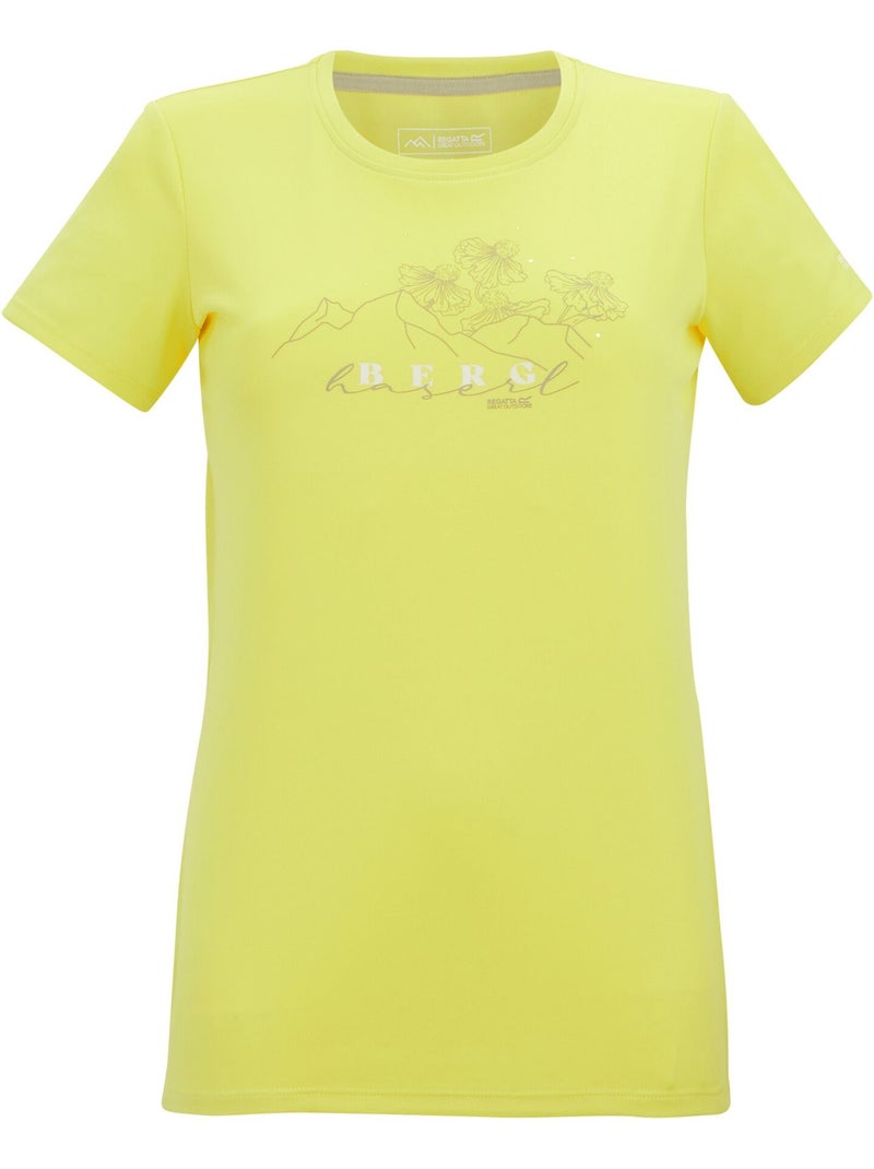 T-shirt motif/style imprimé graphique fingal - regatta Jaune pâle - Kiabi