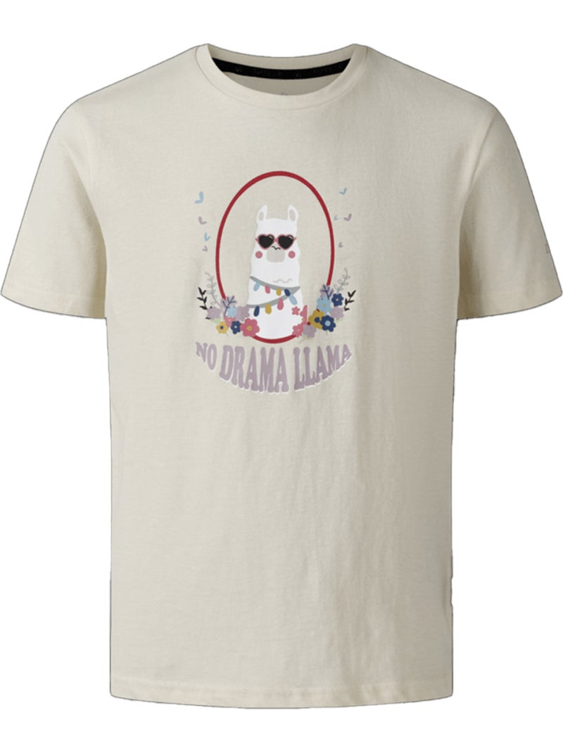 T-shirt motif/style lama trailblazer - dare 2b Ivoire - Kiabi