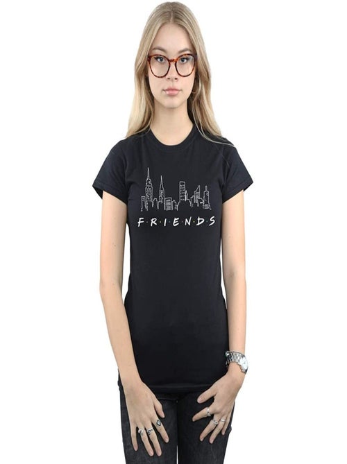 T-shirt motif/style ligne d'horizon - friends - Kiabi