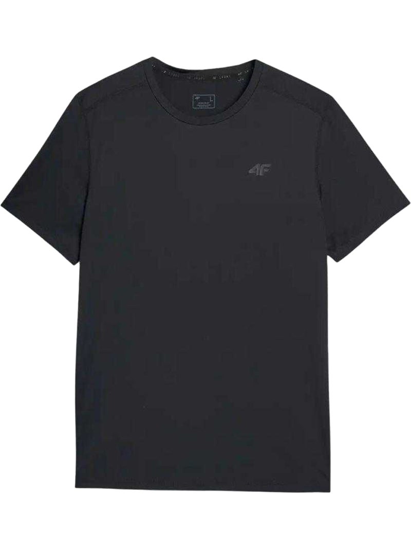 T-shirt motif/style logo - 4f Noir - Kiabi