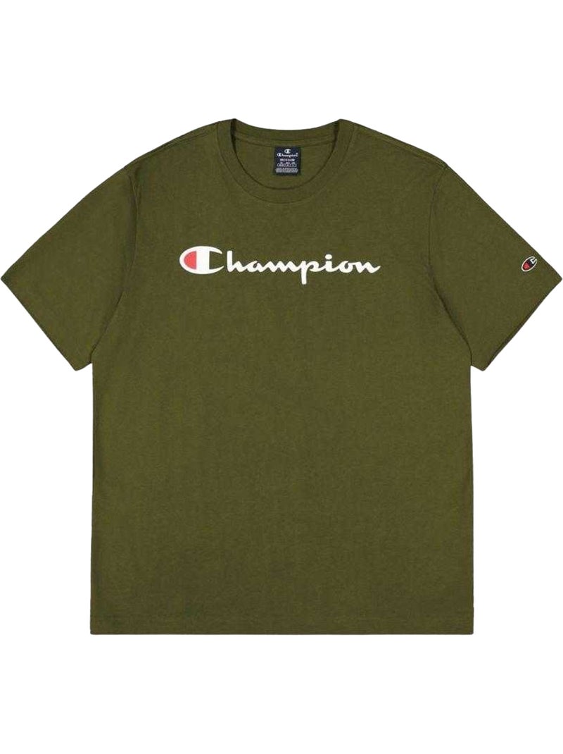 T-shirt motif/style logo - champion Vert - Kiabi