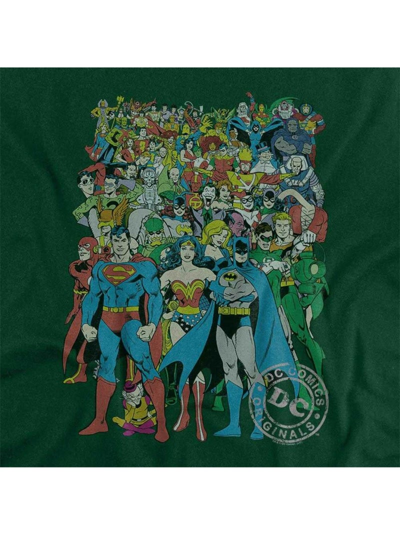 T-shirt motif/style logo - dc comics Vert foncé - Kiabi