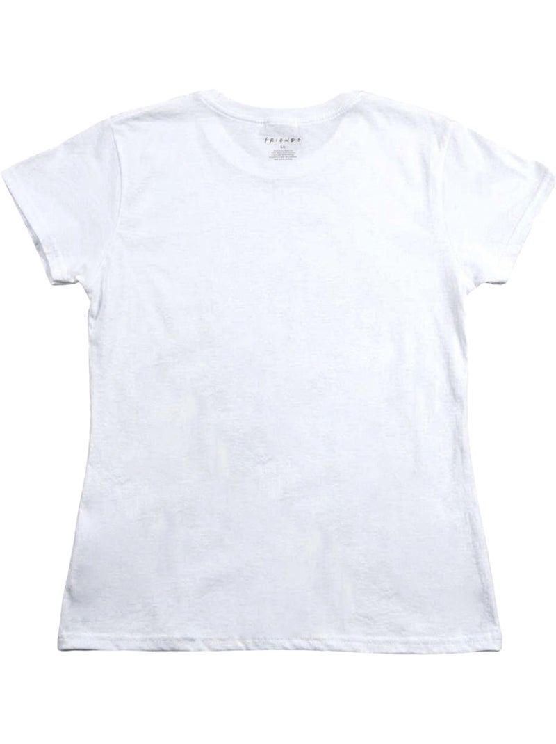 T-shirt motif/style logo - friends Blanc - Kiabi
