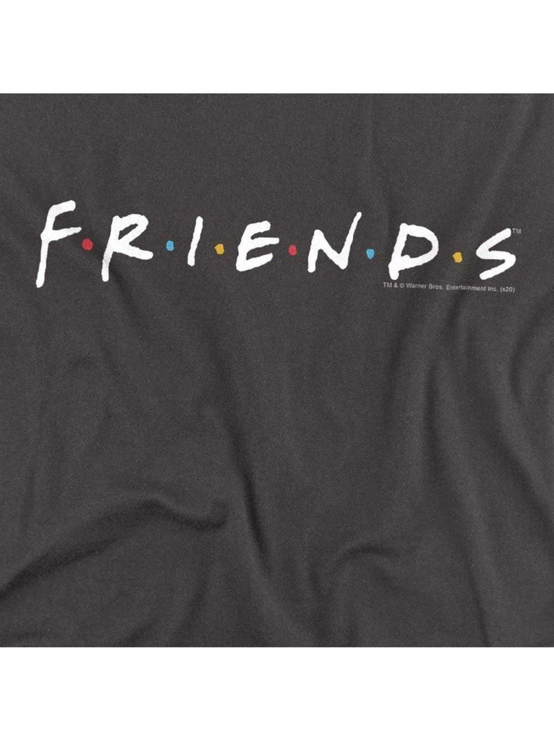 T-shirt motif/style logo - friends Gris Gris anthracite - Kiabi